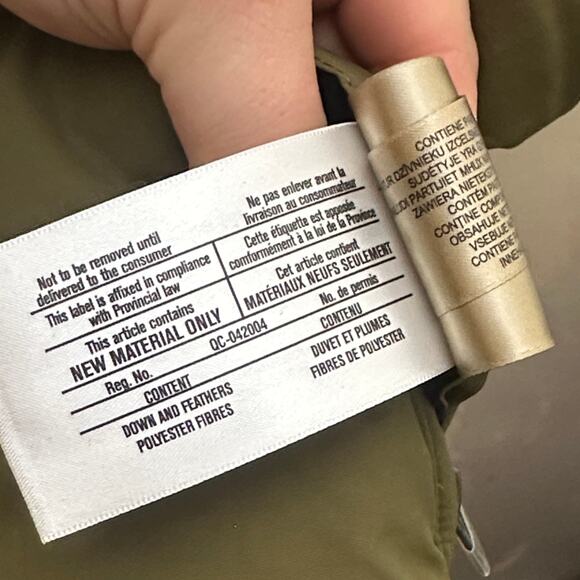 BURBERRY Embroidered Archive Logo Down Filled Puffer Gilet Vest Green Sz L/XL - Picture 9 of 12